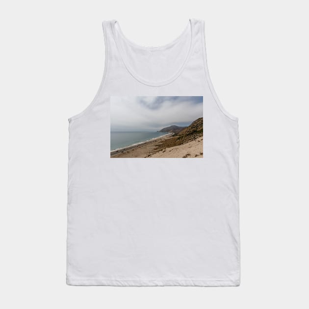 Scenic aerial Pacific coast vista near Point Mugu, California Tank Top by AlexK